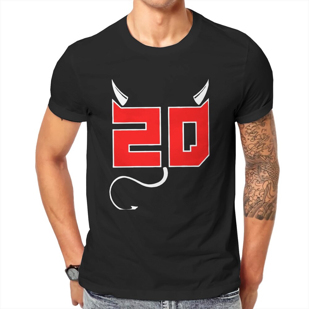 Fabio Quartararo 파워 레이싱 Crewneck TShirts El Diablo 20 맞춤형 Homme T 셔츠 Funny Tops 6XL